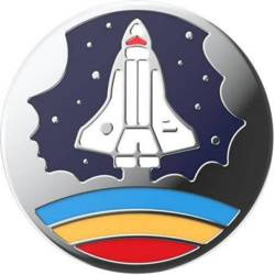 POPSOCKETS Uchwyt do telefonu Premium Enamel Space Shuttle Navy