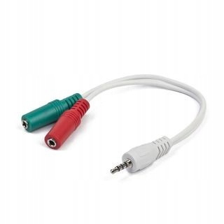 Adapter mini jack 4-Pin(M)->2x mini jack(F)