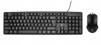 REBELTEC Zestaw USB klawiatura + mysz Simson 1,8m