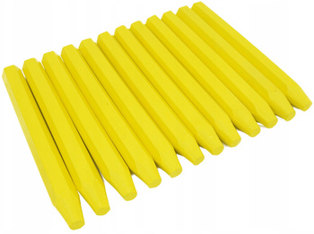 Kredka kreda budowlana woskowa marker budowlany - żółta (12 szt.)