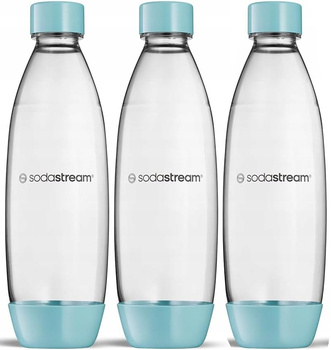 ZESTAW 3x BUTELKI BUTLE SodaStream Fuse BUTELKA 3x 1L NA WODĘ | DO ZMYWARKI