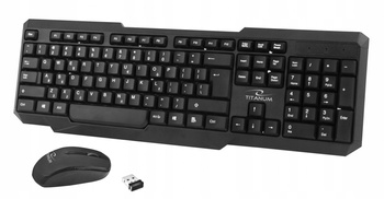 TITANUM ZESTAW BEZPRZEWODOWY 2,4GHz KLAWIATURA Z
