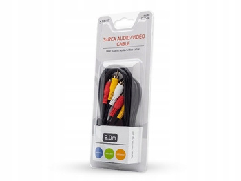 Kabel audio/video 3xRCA (M)-3xRCA (M), 2m, CLS-14