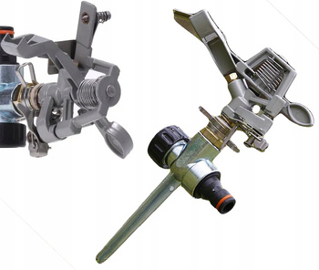 ZRASZACZ OGRODOWY PULSACYJNY METALOWY WBIJANY 360°