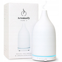 Dyfuzor Zapachowy Aromatly Pure 2 - Biały | Nawilżacz Powietrza Kominek Aromaterapia | PREZENT