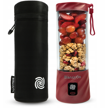 Zestaw Blender BlendyGo 3 Burgundowy + etui termiczne BlendyGo