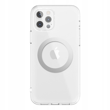 SwitchEasy Etui MagClear iPhone 12 Pro Max srebrne