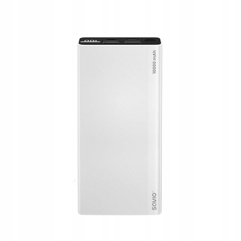 SAVIO Power bank 10000 mAh, biały, BA-04