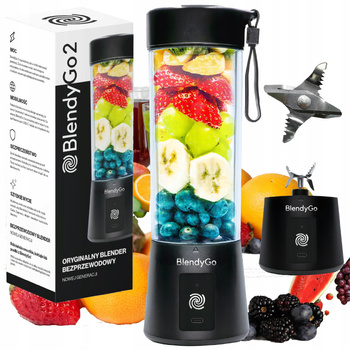 Blender kielichowy BlendyGo 2 BEZPRZEWODOWY 250W - czarny