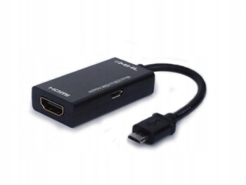 Aktywny adapter MHL micro USB 5 pin - HDMI AF, CL