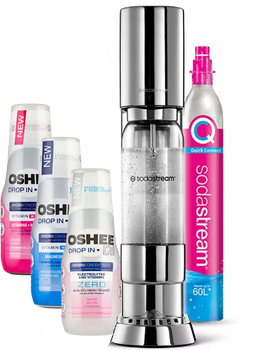 Saturator do wody gazowanej SodaStream Enso + Butelka Enso 1L + cylinder + GRATISY