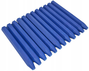 Kredka kreda budowlana woskowa marker budowlany - niebieska (12 szt.)