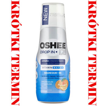 OSHEE Drop In Hydrokoncentrat magnez + B6 pomarańcza cytryna 500 ml = 10 l