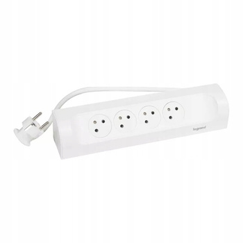 LEGRAND Przedłużacz narożny 4x2P+Z 1m biały