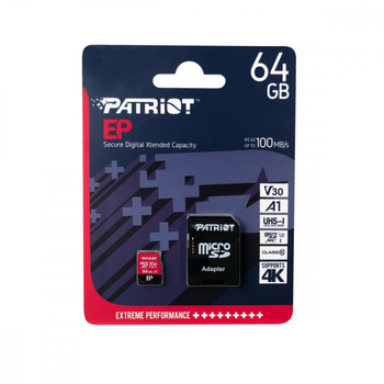 Karta pamięci MICROSD Patriot SDXC CL10 U3 64 GB