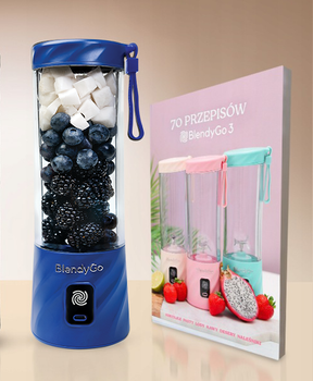 Zestaw Blender BlendyGo 3 + Książka 70 przepisów BlendyGo