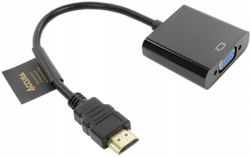 Adapter Accura VGA HDMI czarny