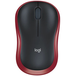 Logitech Mysz M185 bezprzewodowa czerwona