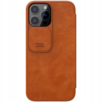 Etui Qin Pro Leather iPhone 13 Pro Brązowe