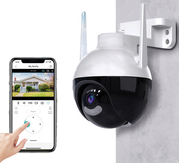 KAMERA BEZPRZEWODOWA ZEWNĘTRZNA OBROTOWA WIFI 8MPX