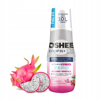 Syrop OSHEE DROP IN ZERO Witaminy i Minerały - Winogrono Smoczy owoc - 500 ml