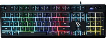 Klawiatura gamingowa podświetlana LED RGB hybrydowa