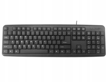 GEMBIRD Klawiatura Standardowa USB Czarna KB-U-103
