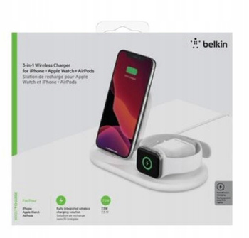 Ładowarka 3in1 Wireless Charging pad biała