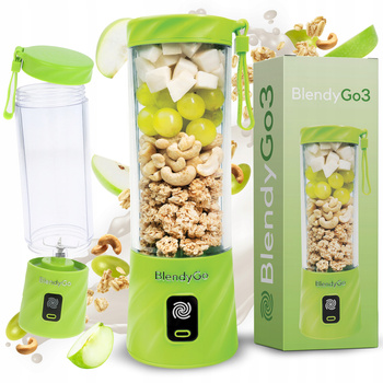 Oryginalny Blender BlendyGo 3 - Bezprzewodowy Blender Kielichowy USB | jasnozielony