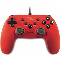 SteelPlay Kontroler przewodowy PC/PS3 czerwony