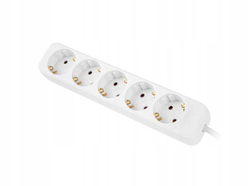 Listwa przedłużacz 3m 5X230v b PS0-05F-0300-W