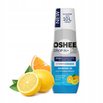 Syrop OSHEE Drop In Koncentrat magnez + B6 pomarańcza cytryna 500 ml = 10 l