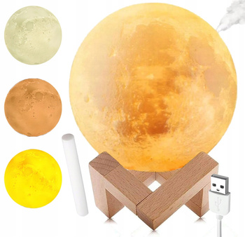 NAWILŻACZ POWIETRZA DYFUZOR ZAPACHU LAMPKA KSIĘŻYC