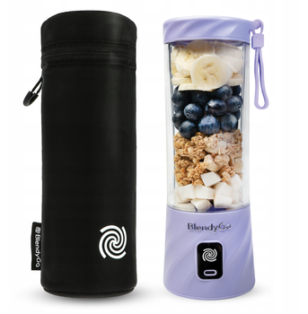 Zestaw Blender BlendyGo 3 Lawendowy + Etui termiczne BlendyGo