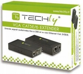 Extender VGA po kablu Cat5e/6 do 300m z audio