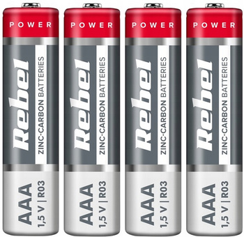 4szt BATERIA AAA BATERIE MAŁE PALUSZKI R3 R03 MOC