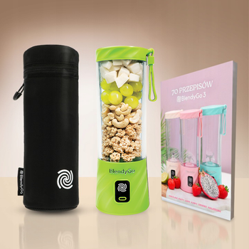 Zestaw Blender BlendyGo 3 + Książka z 70 przepisami + Etui termiczne