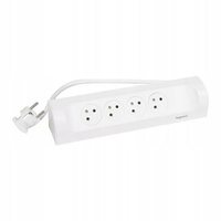 LEGRAND Przedłużacz narożny 4x2P+Z 1m biały