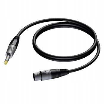 Kabel 6.3 mm złącze męskie mono - XLR żeński,