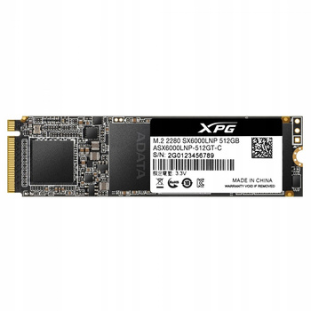 Dysk SSD XPG SX6000 Lite 512G PCIe 3x4 1800/1200
