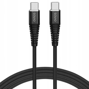SAVIO Kabel USB typu C - USB typu C 5A 2m, CL-160