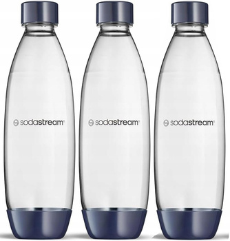 ZESTAW 3x BUTELKI BUTLE SodaStream Fuse BUTELKA 3x 1L NA WODĘ | DO ZMYWARKI