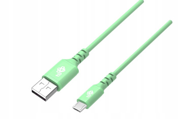 TB Kabel USB-Micro USB 1m silikonowy zielony Quick