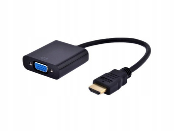 Adapter HDMI-A(M)->VGA (F)+Audio na kablu