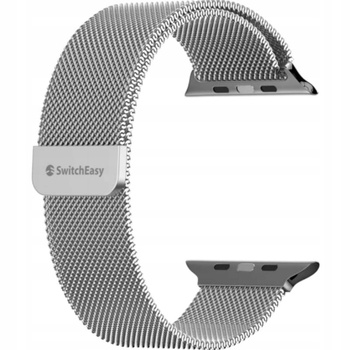 Pasek Mesh do Apple Watch 42/44/45mm srebrny