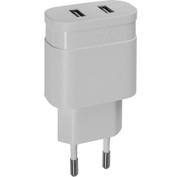 Rivacase Ładowarka sieciowa W00 2xUSB biała