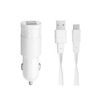 Rivacase Ładowarka Samochodowa + USB-C 3,4A / 2xUSB biała