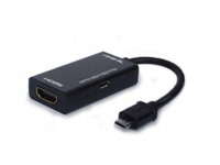 Aktywny adapter MHL micro USB 5 pin - HDMI AF, CL
