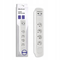 Listwa antyprzepięciowa | 4 gniazda | 2xUSB | 1|