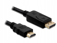 DELOCK Kabel DISPLAYPORT M->HDMI M 2M GOLD
